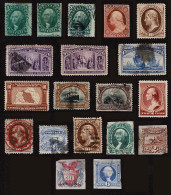 Lot # 053 UNITED STATES: 19th Century (but 1) 18 Stamps Used And Unused - Used Stamps