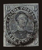 Lot # 135 CANADA: 1851, Prince Albert, 6d Grayish Purple, Laid Paper - Used Stamps