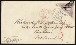 Lot # 161 CAPE OF GOOD HOPE: Used To Ireland; 1855 - 63, 6d Pale Rose-lilac - Cape Of Good Hope (1853-1904)