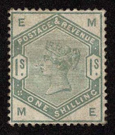 Lot # 228 GREAT BRITAIN: 1884-84 1s Dull Green - Unused Stamps