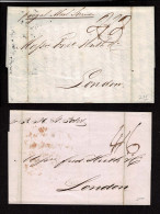Lot # 251 GREAT BRITAIN: Stampless Covers: From Central And South America, 1807 To 1870's, 16 Folded Letters: - ...-1840 Prephilately