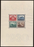 Lot # 304 GERMANY: Semi-Postal; 1930 IPOSTA SOUVENIR SHEET OF FOUR - Collections