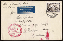 Lot # 310 Germany: Used To Argentina; Zeppelin 1930 South American Flight 2m,4m - Covers & Documents