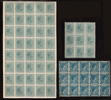 Lot # 352 PUERTO RICO: 1879 - 1881 Issues: The Remainder Collection Of 102 Items Singles And Blocks Of 4 - Puerto Rico
