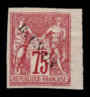 Lot # 353 REUNION, 1891 75c, Carmine Rose, O.g. Hinge Remnant - Unused Stamps
