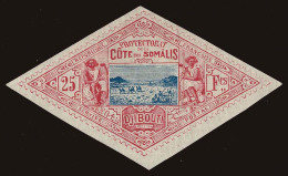 Lot # 364 SOMALI COAST; 1894 - 02, 25 Fr Rose & Blue - Unused Stamps