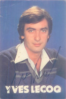 AUTOGRAPHE : YVES LECOQ. Né à PARIS - Televisie & Internet