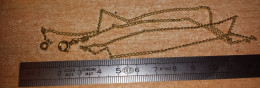Chaine En Métal Doré  Longueur 48 Cm Poids 3 G (Ch 1) - Necklaces/Chains