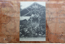 SAINT AIGNAN (41) - FETES DE LA MUTUALITE DU 18 19 JUILLET 1909 - LA SORTIE DU BANQUET - Saint Aignan