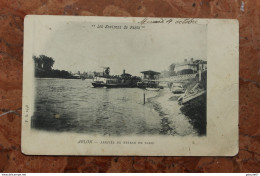 ABLON (94) - ARRIVEE DU BATEAU DE PARIS - Ablon Sur Seine