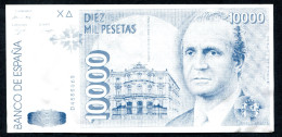 RC 28677 ESPAGNE BILLET DE 10000 PESETAS PUBLICITÉ CRISTALERIA PALOMAS EN PEDRERA SEVILLA FACTIS - [ 4] 1975-… : Juan Carlos I