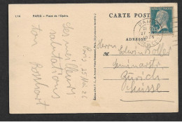 France Type Pasteur N° 180 Sur Carte Postale.. - 1922-26 Pasteur