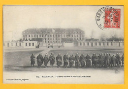 Delcampe - CPA ARGENTAN Caserne Molitor Et Nouveaux Batiments 1917 - Argentan