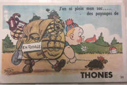 Delcampe - THONES - Carte à Système - Dépliant De 10 Vues - Thônes