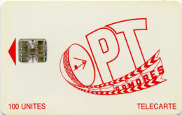 COMORES : OPT-0006 100 Red OPT Logo (SC7) ( Batch: C36141890) USED - Comoros