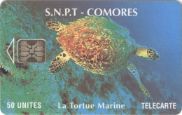 COMORES : OPT-0009  50 La Tortue Marine ( Batch: C49100919) USED - Comoros