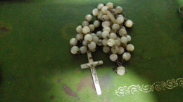 CHAPELET PERLE BLANCHE NACRE - Etnica