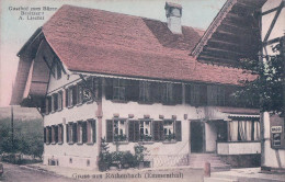 Emmenthal BE, Gruss Aus Röthenbach, Gasthof Zum Bären, Besitzer A. Liechti (13.6.1915) - Röthenbach Im Emmental