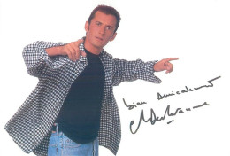 AUTOGRAPHE : CHRISTOPHE DECHAVANNES Néà PARIS. - Televisie & Internet