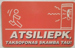 Lithuania 100 Units Chip Card -  Answer , Payphone Is Calling To You - Lituania