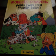 MODESTE Et POMPON 4 Tomes Collection Bédéchouette WALLI Et BOM Le Lombard 1985 - 1987 - Modeste Et Pompon