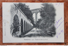 ROQUEFAVOUR (13) - DEPUIS LA GARE AU PONT - Roquefavour
