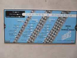 REGLE A CALCUL : OMARO - PARIS - Chaines à Rouleaux - Pignons Et Roues - Other Apparatus