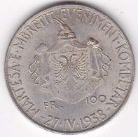 Albanie Ari 100 Franca 1938 R , 	Zog I, Magnétique , Copie Faux - Albania