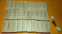 LOT DE 30 LAMPES TUBES ELECTRONIQUE RADIO MILITAIRE DE REFERENCE R.T 5654  6AK5WA DE FABRICATION FRANCAISE POUR L'ARMEE - Radios