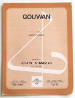 Partition Vintage Sheet Music JUSTIN STANISLAS : Gouwan * 70's Africa Funk Soul - Song Books