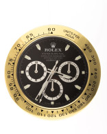 Rolex Gold & Black Concessionary Swiss Wall Clock - Clocks