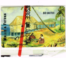 Wallis Et Futuna Telecarte Phonecard WF510 Maison Wallisienne Fale Peinture Paysage NSB BE 80 Unités - Wallis And Futuna