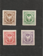 POLEN - 1914 / 1916, Polnische Legion / Legionistom Polskim, 4 Vignetten, ** - ...-1860 Vorphilatelie