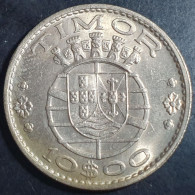 Timor 10 Escudos 1970 UNC Original Luster - Timor