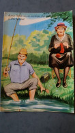 Delcampe - CPSM ILLUSTRATEUR CARRIERE ? NON SIGNE PECHE PECHEUR APRES 30 ANS DE MARIAGE J AI APPRIS A ETRE PATIENT ED PHOTOCHROM 50 - Angelsport