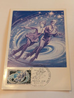 Delcampe - CP Championnat Du Monde De Patinage Artistique 1971 1er Jour - Eiskunstlauf