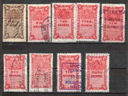 Delcampe - TAX REVENUE STEMPELMERKE STEUERMARKE TIMBRE FISCAL SWEDEN SCHWEDEN SUEDE - Early 1900-ties - Fiscaux