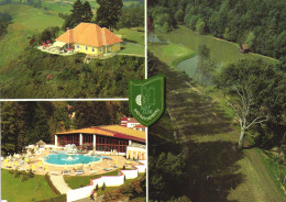BAD GLEICHENBERG, GOLF COURSE , THERMAL  CLUB, OUTDOOR POOL , SPA PARK, EMBLEM, FOUNTAIN, POSTCARD, AUSTRIA - Bad Gleichenberg