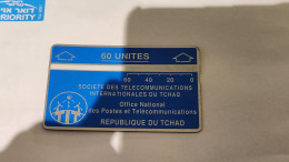CHAD-(TD-ONP-0019-(244B)-CHD-8A)-BLUE-(22)-(60Units)-(244B13962)-(4/1992)-(tirage-16.000)-used - Chad