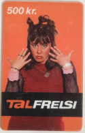 Iceland 500 KR. Prepaid - Tal Frelsi - Woman - Iceland