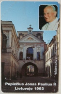 Lithuania 25 Units MINT Urmet Card - Pope In Lithuania - Lituania