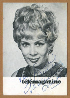 JACQUELINE HUET  : CARTE AUTOGRAPHE - Televisie & Internet