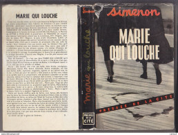 C1 SIMENON Marie Qui Louche EO 1952 Avec JAQUETTE PORT INCLUS FRANCE - Simenon
