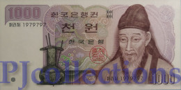 SOUTH KOREA 1000 WON 1983 PICK 47 UNC GOOD SERIAL NUMBER "1979797" - Corea Del Sud
