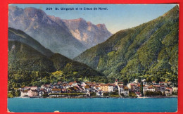 ZYY-49 Saint-Gingolph Et Creux De Novel.  Circulé 1920 Vers Goldau, Timbre Manque. - Saint-Gingolph