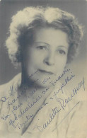 AUTOGRAPHE : PAULETTE ROUSSEAU ?? DU THEATRE TRIANON. BORDEAUX. - Televisie & Internet