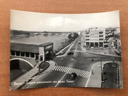 Delcampe - PAVIA SCORCIO PANORAMICO CON FIUME TICINO 1958 - Pavia