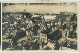 Delcampe - Mainz - Fliegeraufnahme - Foto-Ansichtskarte - Verlag Südwestdeutsche Luftverkehrs AG Frankfurt - Mainz