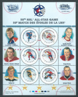 Canada # 1838 Pane Of 6 + 6 Tabs MNH - NHL All Stars - 1 - Full Sheets & Multiples