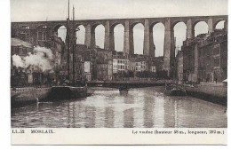 Delcampe - Morlaix. Le Viaduc (vue Avec Bateaux) - Morlaix